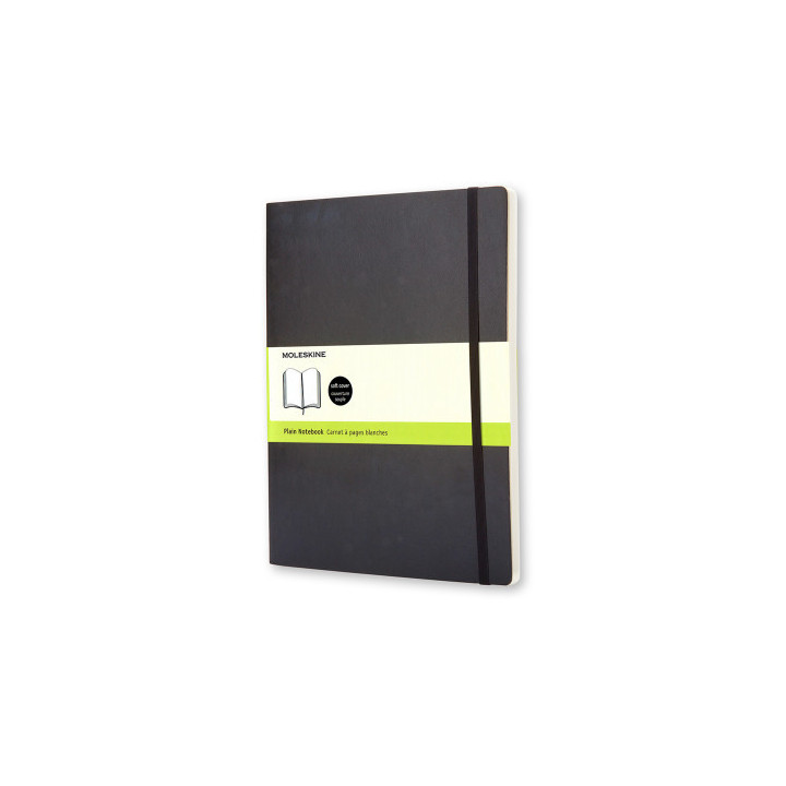 Libreta clasica tapa blanda negra xl (19x25cm) lisa moleskine qp623