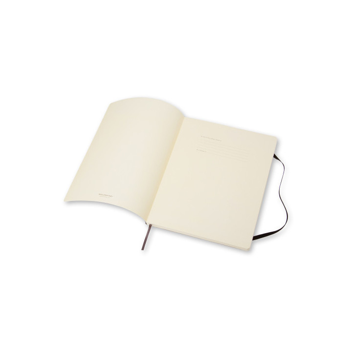 Libreta clasica tapa blanda negra xl (19x25cm) lisa moleskine qp623