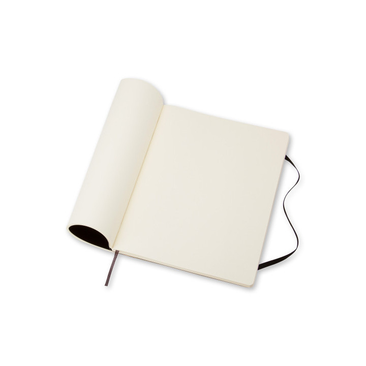 Libreta clasica tapa blanda negra xl (19x25cm) lisa moleskine qp623