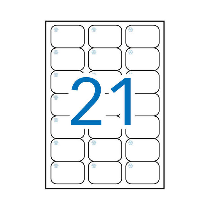 Apli Etiquetas Blancas Especial Congelador 63.5 x 38.1mm 10 Hojas