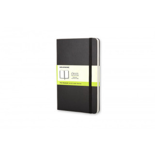 Libreta clasica tapa dura negra l (13x21cm) lisa moleskine qp062
