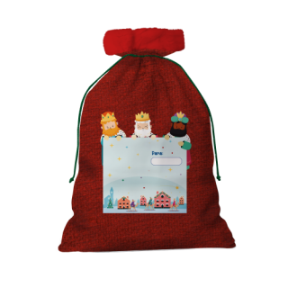Saco regalos reyes magos grande 49x69 cm bismark 333594