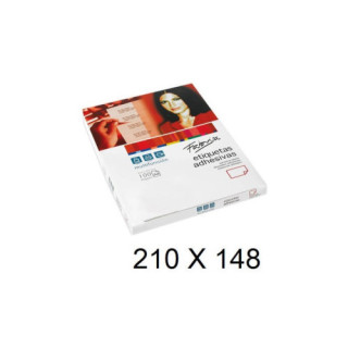Caja 100 hojas etiquetas adhesivas ilc blanca 210x148 fabrisa 15322