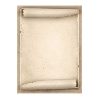Apli Pack de 20 Hojas de Papel Tematico Pergamino Antiguo - 90gr - Impresion a Color - Ideal para Invitaciones y Manualidades -