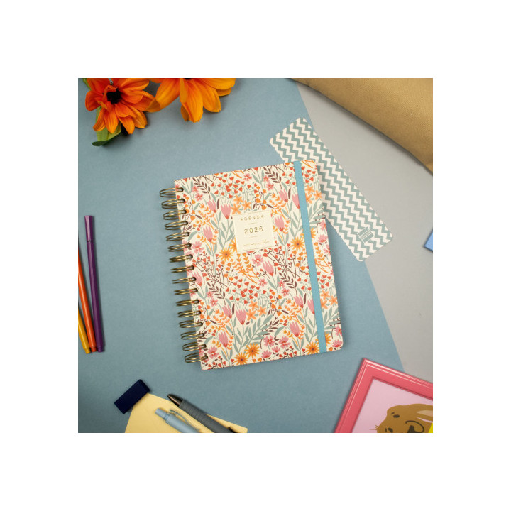 Agenda 2026 moniquilla e10 155x212mm dia pagina espiga finocam 770110226