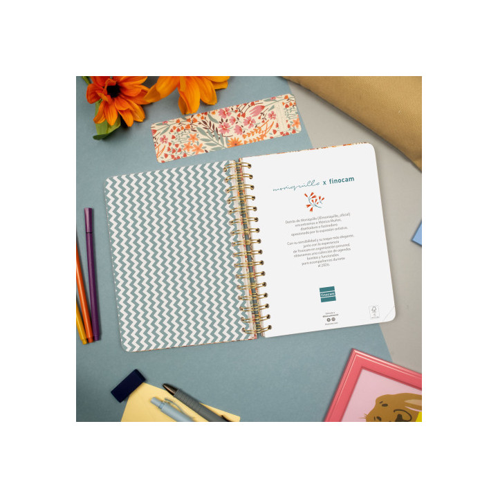 Agenda 2026 moniquilla e10 155x212mm dia pagina espiga finocam 770110226