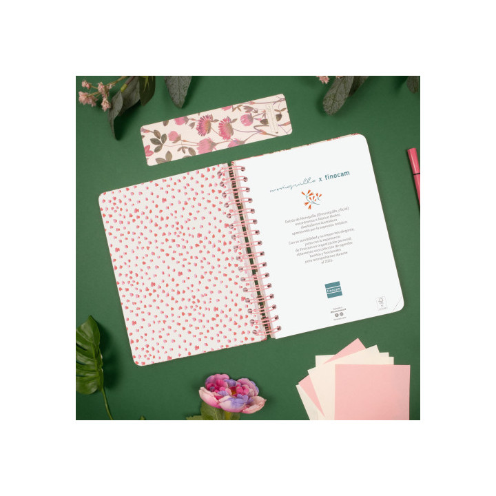 Agenda 2026 moniquilla e10 155x212mm dia pagina amapola finocam 770110126