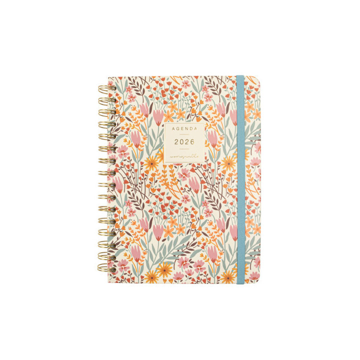 Agenda 2026 moniquilla e10 155x212mm semana vista horizontal espiga finocam 770100226