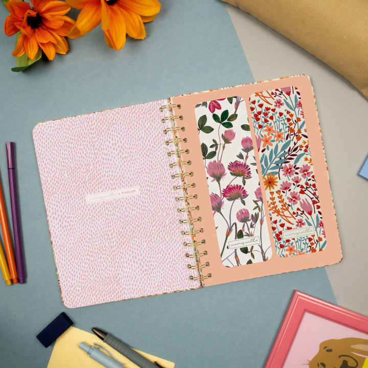 Agenda 2026 moniquilla e10 155x212mm semana vista horizontal espiga finocam 770100226