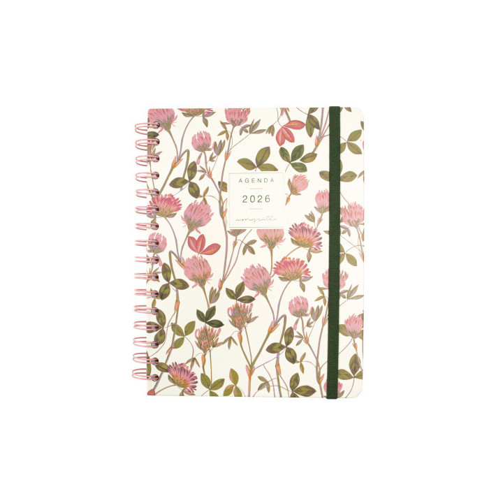 Agenda 2026 moniquilla e10 155x212mm semana vista horizontal amapola finocam 770100126