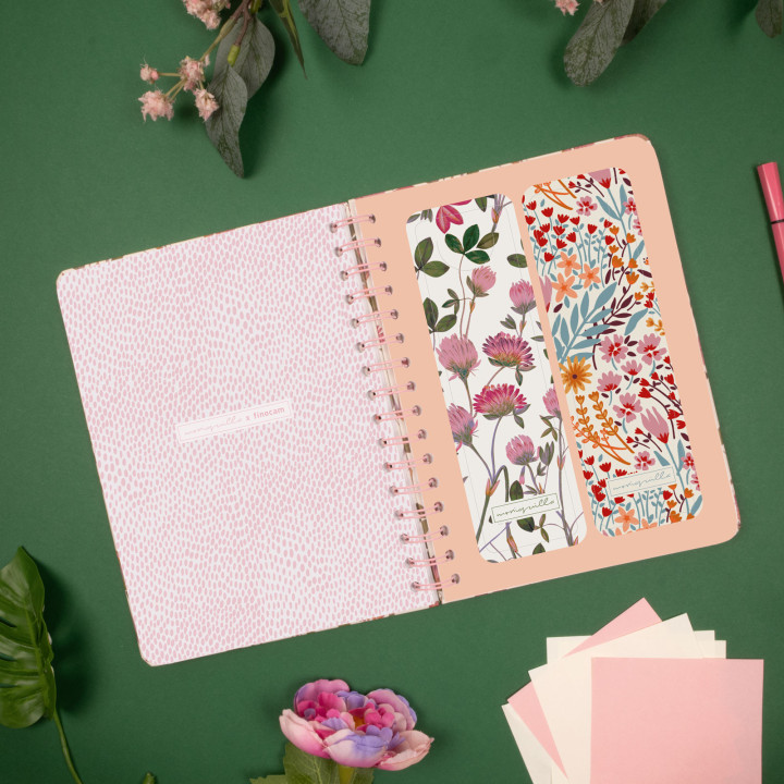 Agenda 2026 moniquilla e10 155x212mm semana vista horizontal amapola finocam 770100126