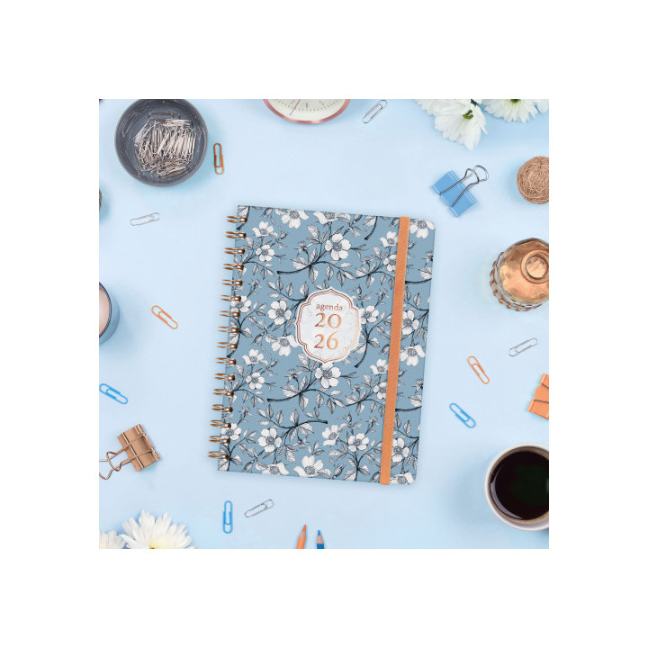 Agenda 2026 you e10 155x212mm semana vista horizontal cotton finocam 760043126