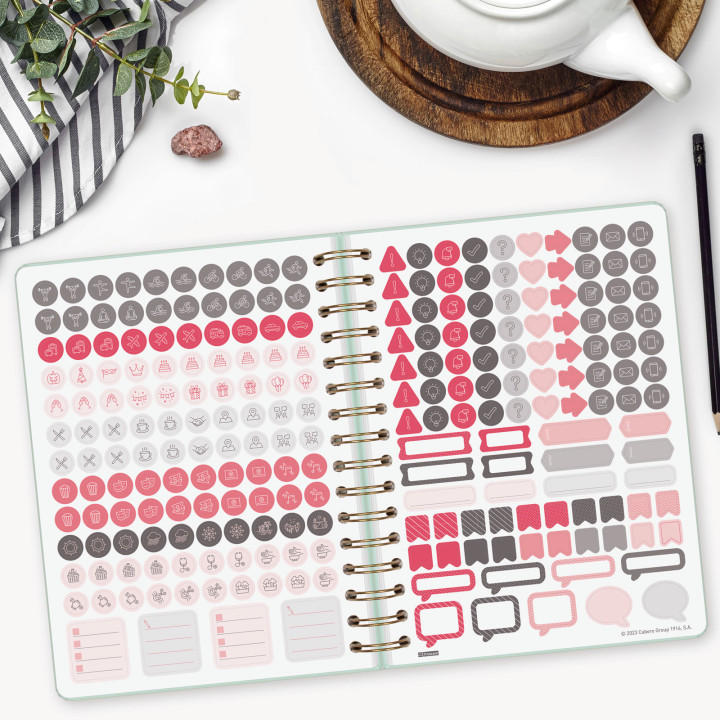 Agenda 2026 trendy alma e10 155x212mm dia pagina menta finocam 762040326