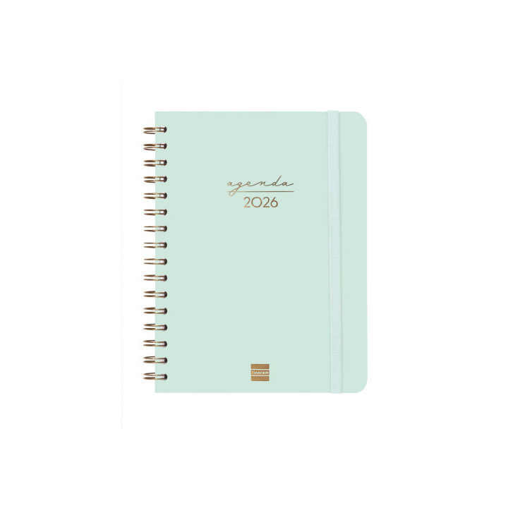 Agenda 2026 trendy alma e10 155x212mm semana vista horizontal menta finocam 762020326
