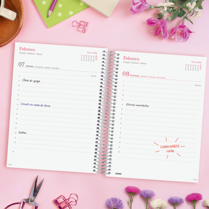 Agenda 2026 trendy design e10 155x212mm dia pagina imposible finocam 742312526