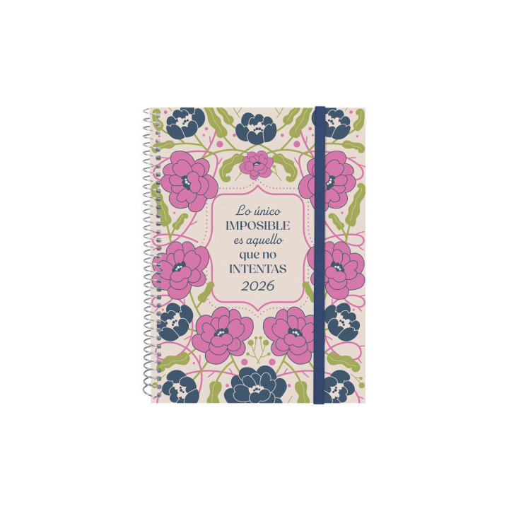 Agenda 2026 trendy design e10 155x212mm semana vista horizontal imposible finocam 742232526