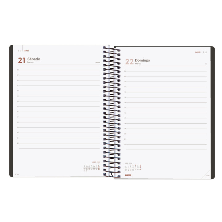 Agenda 2026 basic my e10 155x212mm dia pagina negro finocam 743526026