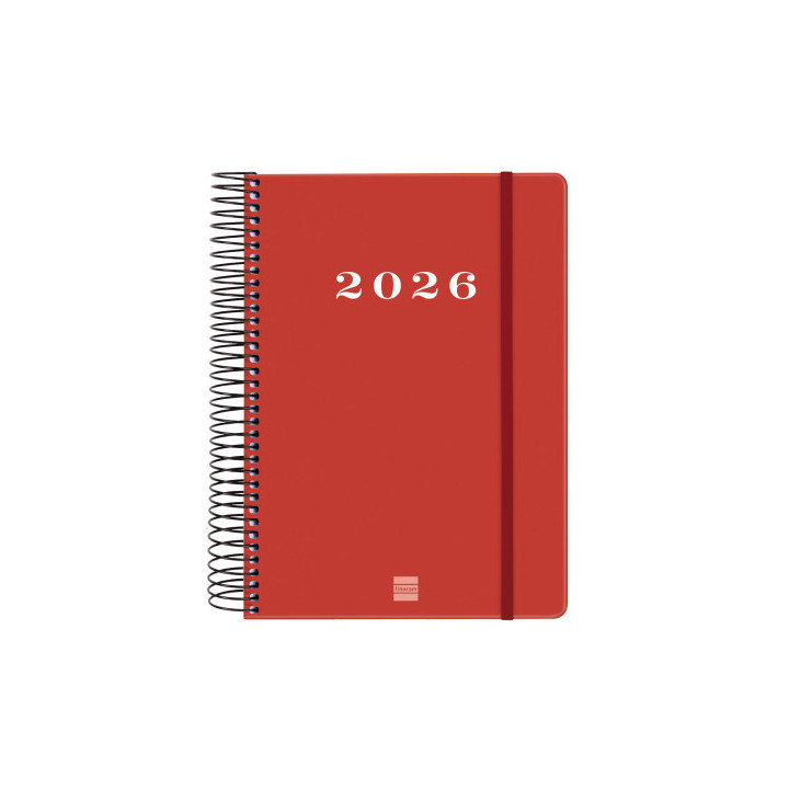 Agenda 2026 basic my e10 155x212mm dia pagina rojo finocam 743523026