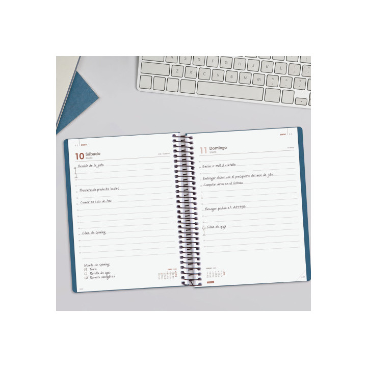 Agenda 2026 basic my e10 155x212mm dia pagina azul finocam 743521026