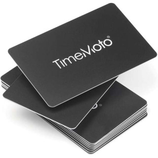 Timemoto RF-100 Pack de 25 Tarjetas de Identificacion RFID - Tamaño de Tarjeta de Credito - Distancia de Deteccion de 7cm - Co