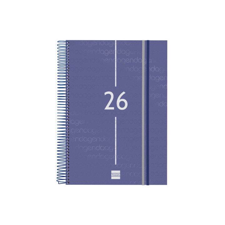 Agenda 2026 basic year e40 210x297mm dia pagina azul finocam 741111026