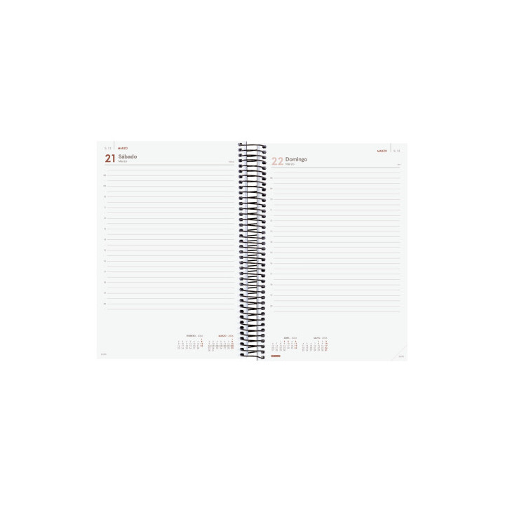 Agenda 2026 basic year e11 165x242mm dia pagina negro finocam 742076026