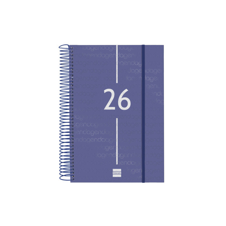 Agenda 2026 basic year e11 165x242mm dia pagina azul finocam 742071026