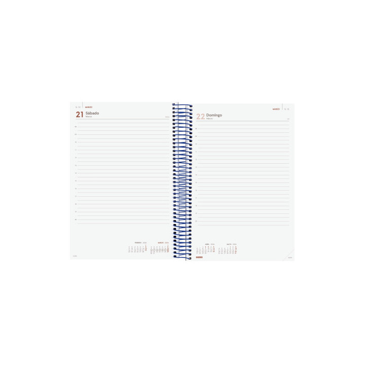 Agenda 2026 basic year e11 165x242mm dia pagina azul finocam 742071026