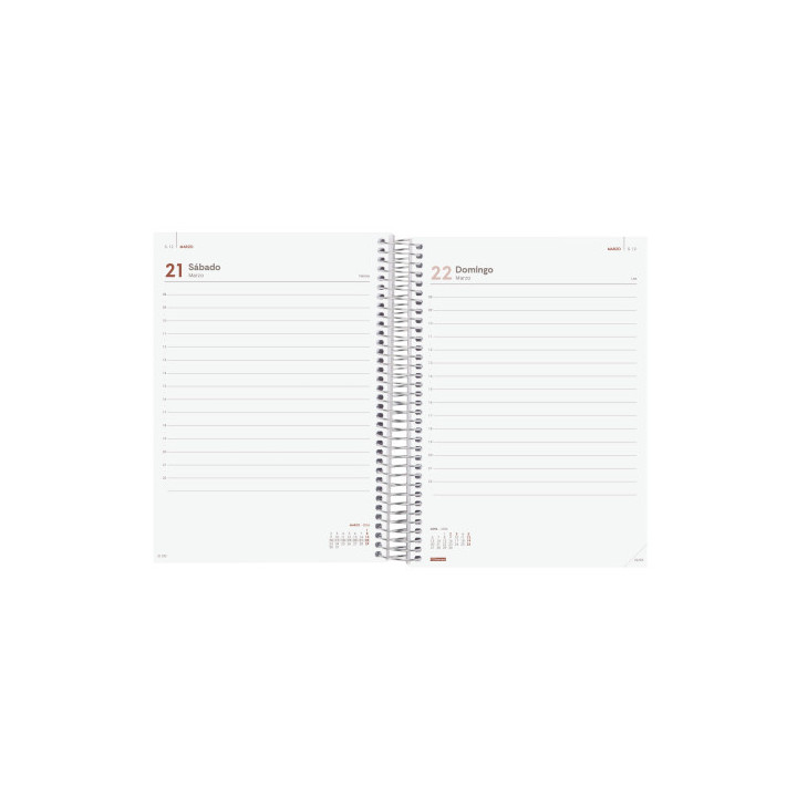 Agenda 2026 basic year e10 155x212mm dia pagina rojo finocam 741103026