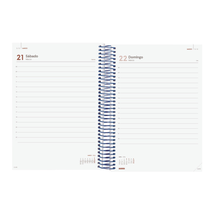 Agenda 2026 basic year e10 155x212mm dia pagina azul finocam 741101026