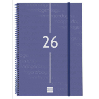 Agenda 2026 basic year e40 210x297mm semana vista horizontal azul finocam 741461026