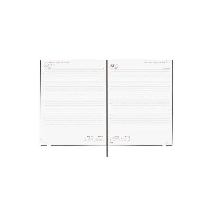 Agenda 2026 dynamic mara y12 210x270mm dia pagina negro finocam 621186026