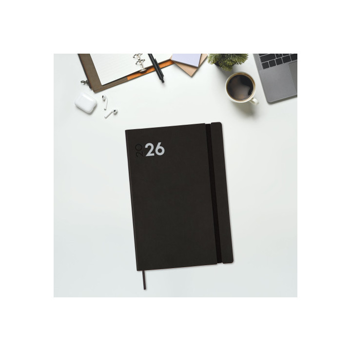 Agenda 2026 dynamic mara y11 164x240mm dia pagina negro finocam 621986026