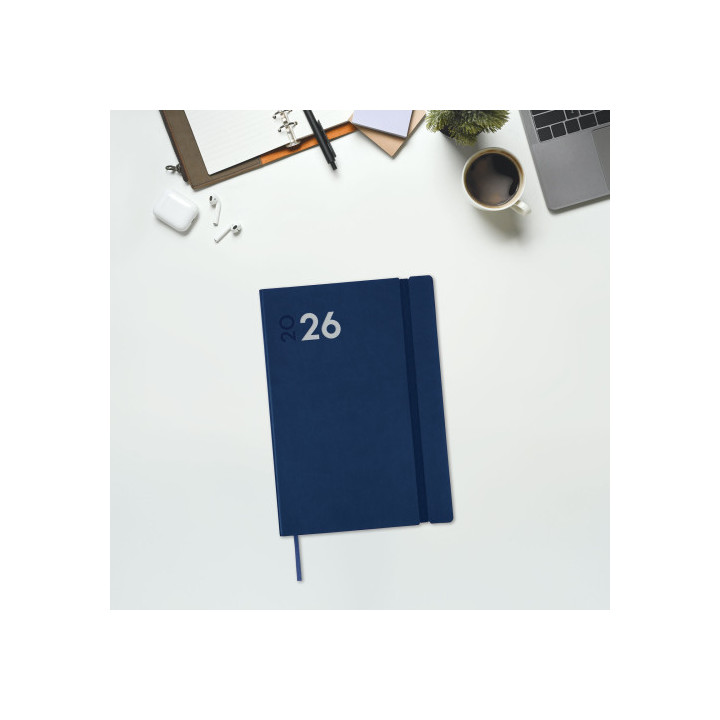 Agenda 2026 dynamic mara y10 140x204mm dia pagina azul finocam 621161026