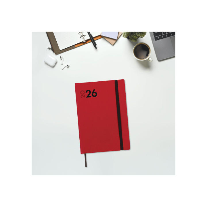 Agenda 2026 dynamic mara y10 140x204mm semana vista vertical rojo finocam 621123026
