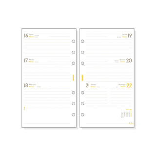 Recambio anual 2026 c999 classic609 94x171mm semana vista horizontal finocam 201260026