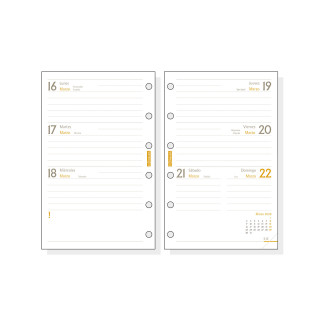 Recambio anual 2026 c299 classic602 73x114mm semana vista horizontal finocam 201240026