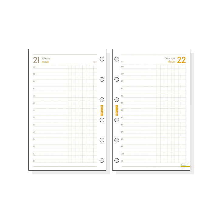 Recambio anual 2026 c298 classic602 73x114mm dia pagina finocam 201310026