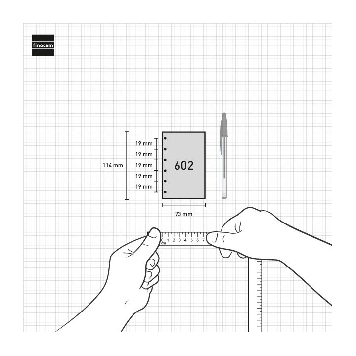 Recambio anual 2026 c298 classic602 73x114mm dia pagina finocam 201310026