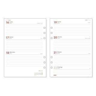 Recambio anual 2026 r1093 open1000 155x215mm semana vista horizontal finocam 711590026