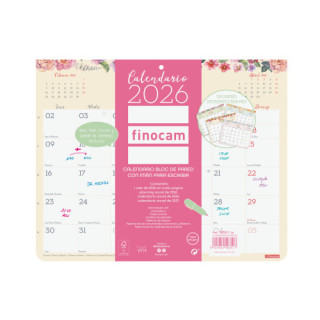 Calendario 2026 pared iman trendy design escribir 250x200mm finocam 787510126