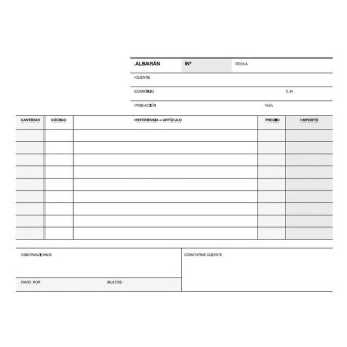 Apli Talonario Albaran 1/4 Apaisado Triplicado A-121 - 210x148mm - Copias Autocopiativas - Numeracion Secuencial - Papel Autoco