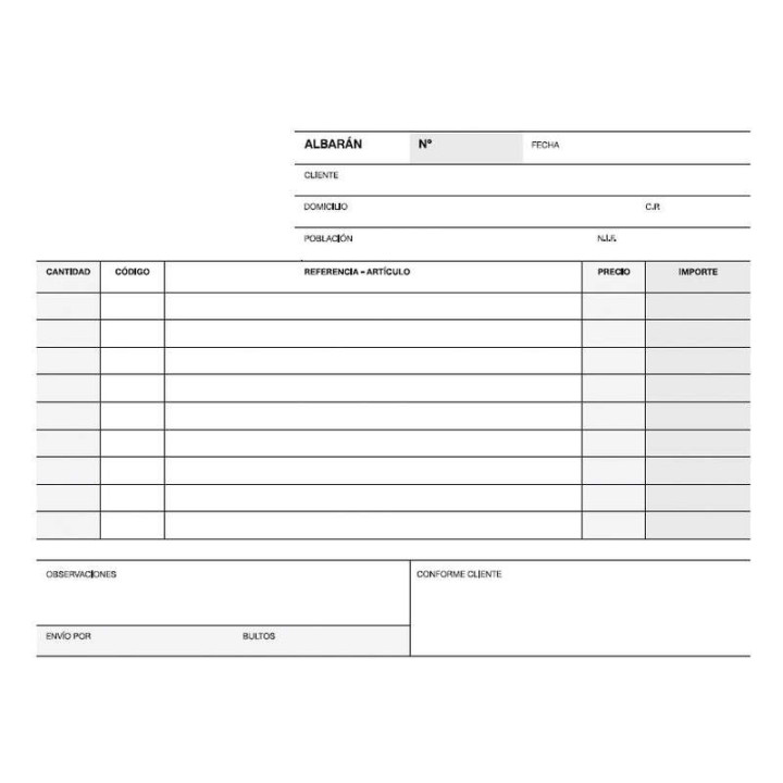 Apli Talonario Albaran 1/4 Apaisado Triplicado A-121 - 210x148mm - Copias Autocopiativas - Numeracion Secuencial - Papel Autoco
