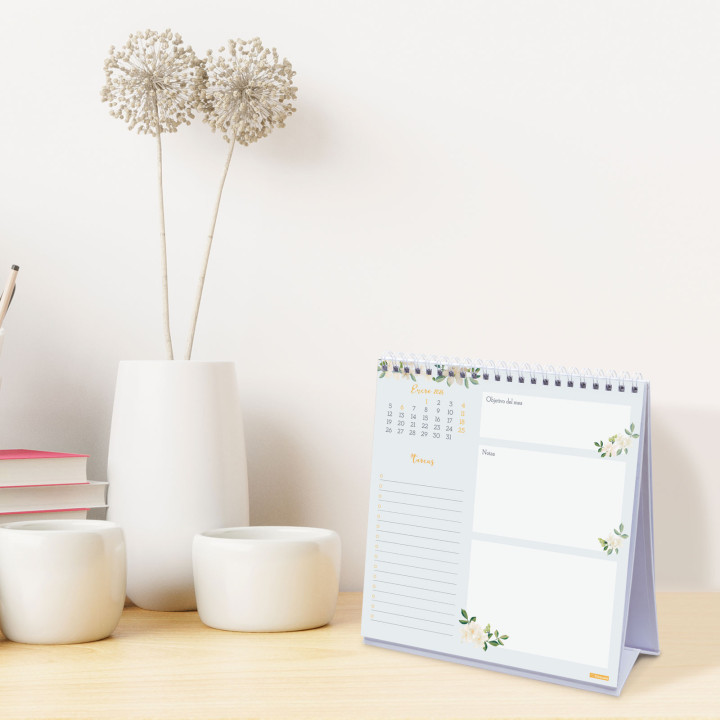 Calendario 2026 sobremesa trendy design escribir 190x190mm finocam 787060126