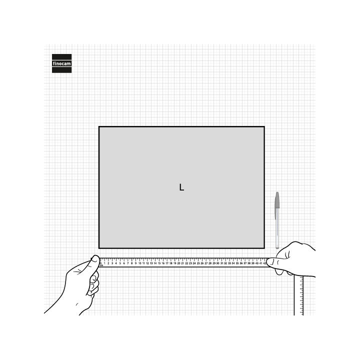 Calendario 2026 neutro pared numeros grandes l 430x310mm finocam 780010026