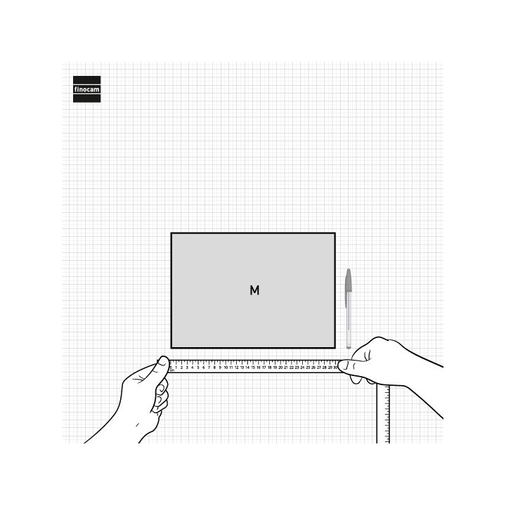 Calendario 2026 neutro pared numeros grandes m 300x210mm finocam 780000026