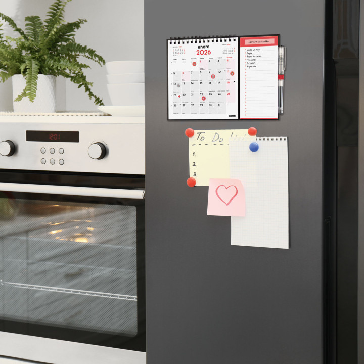 Calendario 2026 neutro escribir iman xs 140x150mm finocam 781350026