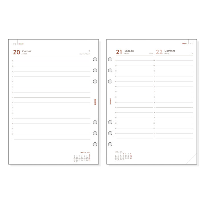 Calendario 2026 neutro pared escribir grafik a3 297x420mm finocam 787240126