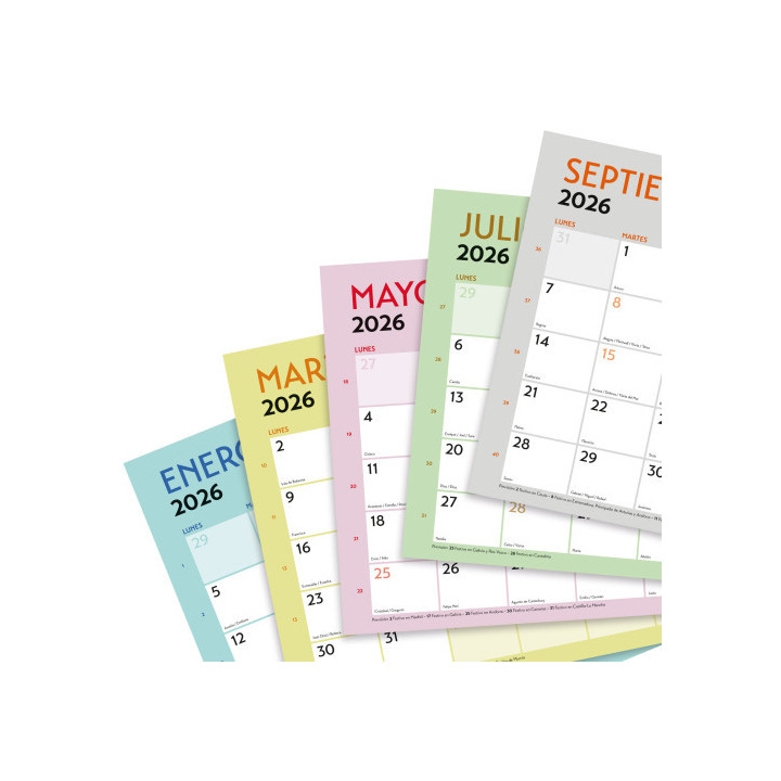 Calendario 2026 sobremesa neutro escribir grafik s 210x150mm finocam 787200126