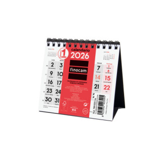 Calendario 2026 sobremesa neutro numeros grandes xxs 110x100mm finocam 781330026